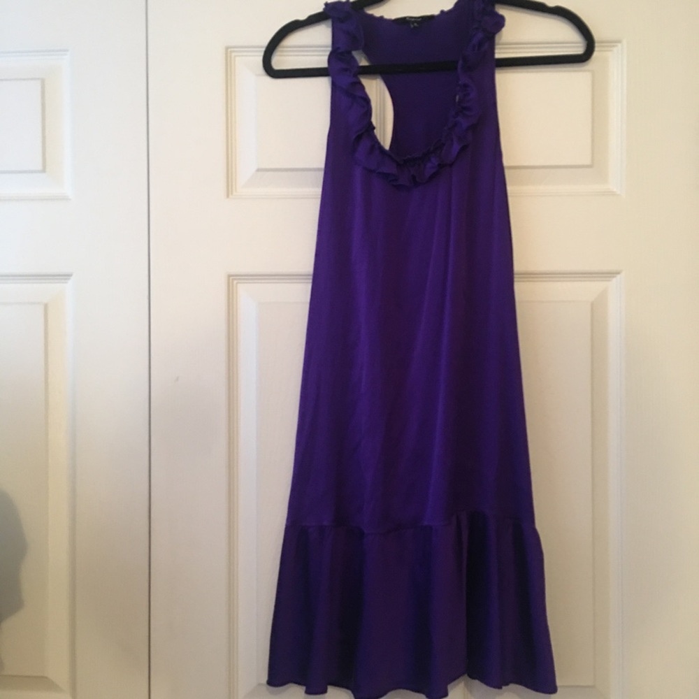 Express Racerback Sleeveless Dress Ruffle detail